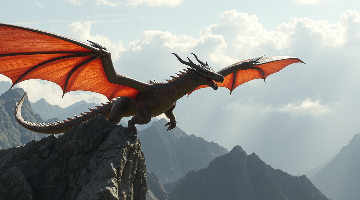 Dragon over mountain 3